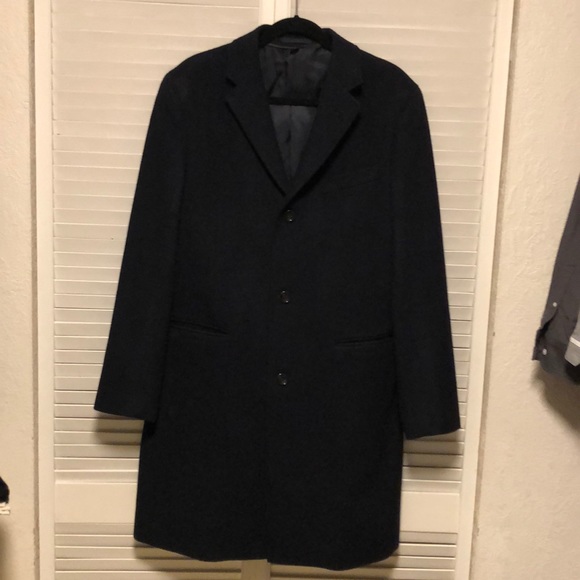 J. Crew Other - J. Crew Dark Navy Blue Wool & Cashmere Coat